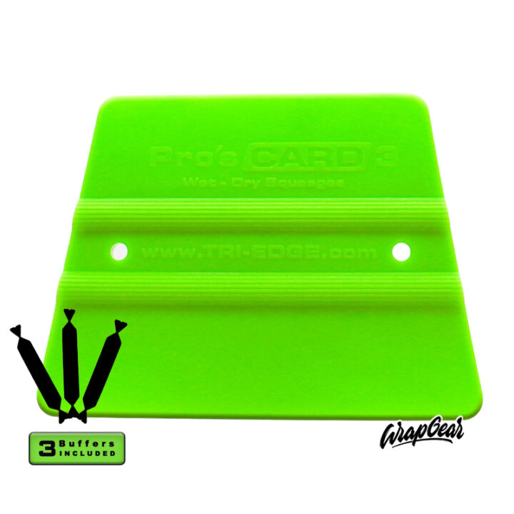 Tri-Edge Procards 3 Green 3 losse buffers WrapGear