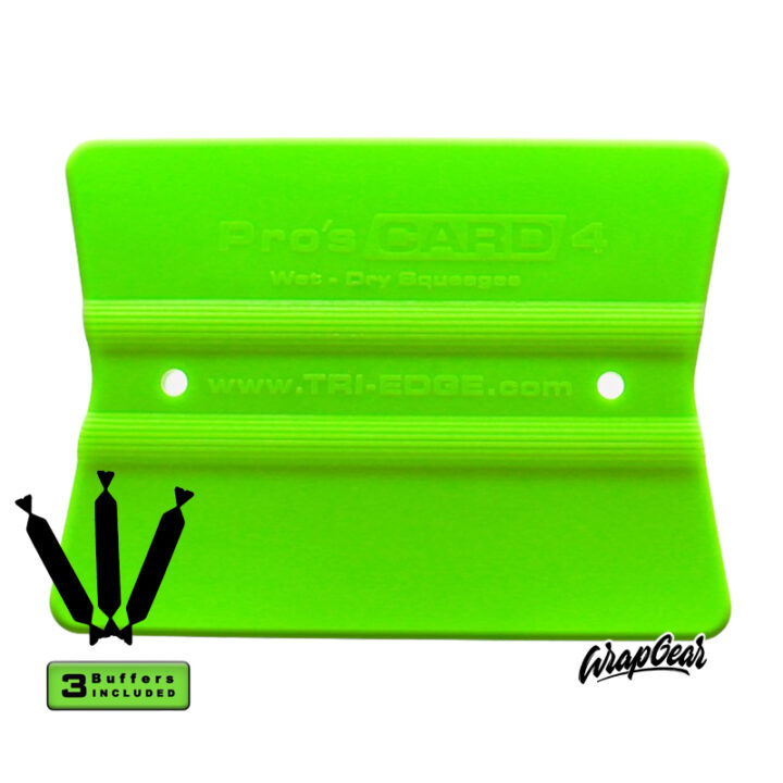 Tri-Edge Procards 4 Green 3 losse buffers WrapGear